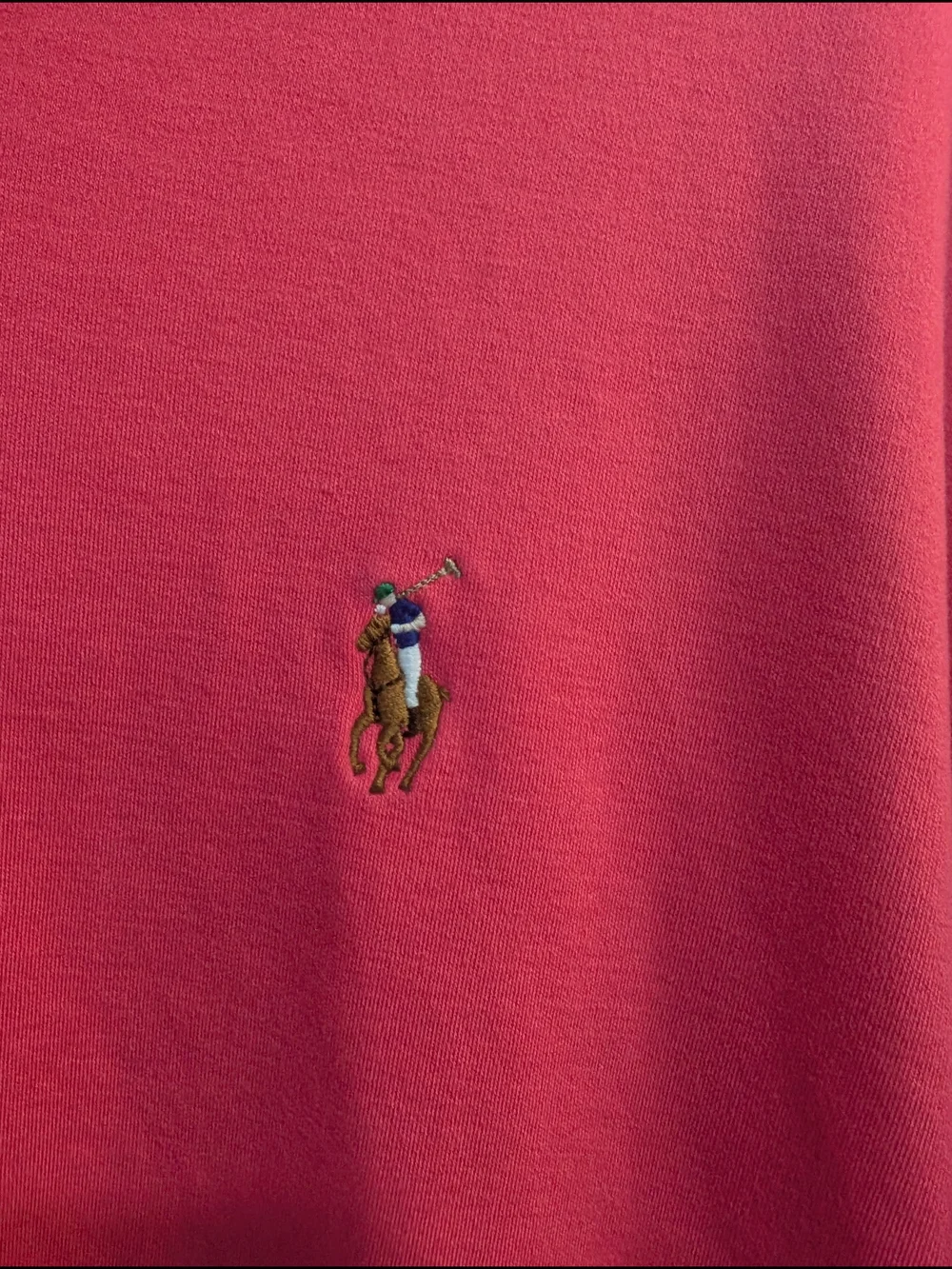 Polo by Ralph Lauren Men’s Red/Coral Pink Classic Pima Soft Touch Shirt Size XXL
